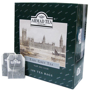 Чай Ahmad Earl grey черный бергамот 100пак/уп 5951-08