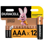 Батарейка DURACELL ААA/LR03-12BL BASIC 12шт/уп.